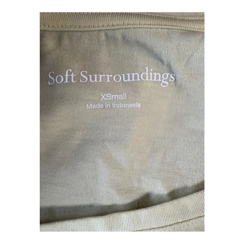 Soft Surroundings light butter yellow, short-sleeved t-shirt - Picture 5 of 5